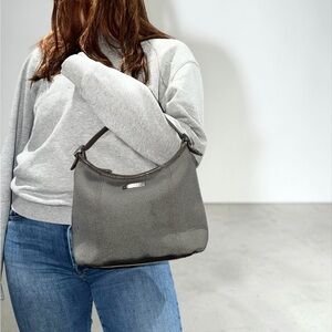 Vintage Coach Gray Neoprene Y2K Shoulder Bag Women’s BON-6219